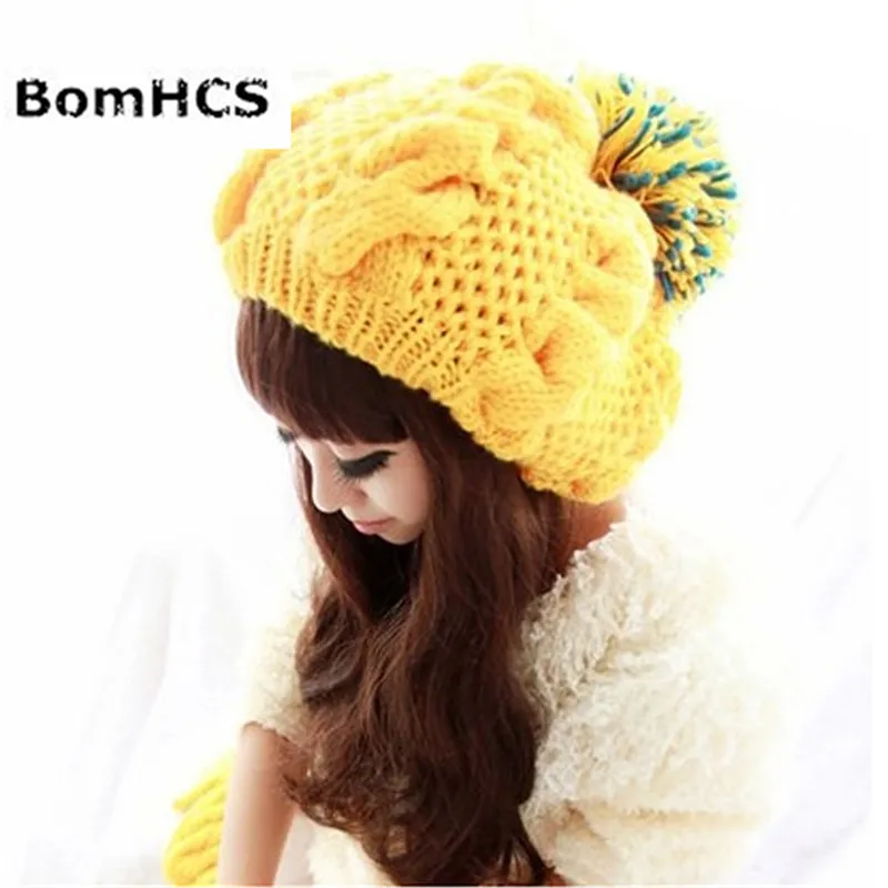 BomHCS Yellow Paisley Twisted Flowers Winter Warm Wool Women Handmade Knit Beanie Hat Cap
BomHCS Yellow Paisley Twisted Flowers Winter Warm Wool Women Handmade Knit Beanie Hat Cap