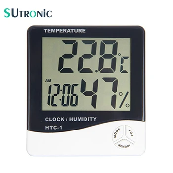 HTC-1 Electronic Temperature Humidity Meter Indoor Room LCD Digital Thermometer Hygrometer Weather Station Alarm Clock
HTC-1 Electronic Temperature Humidity Meter Indoor Room LCD Digital Thermometer Hygrometer Weather Station Alarm Clock