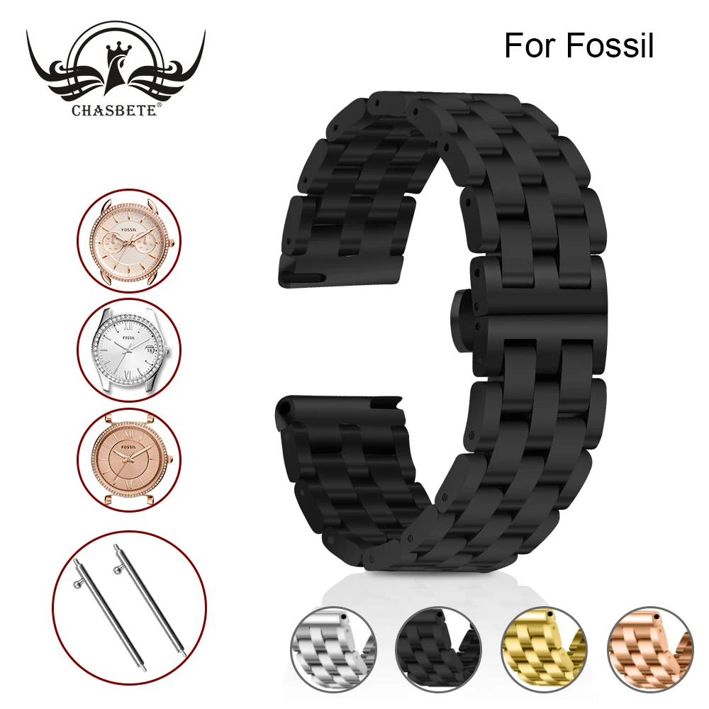 Stainless Steel Watch Band for Fossil 20mm 22mm Watchband Metal Strap Quick Release Belt Wrist Loop Bracelet Black Silver + Tool
Stainless Steel Watch Band for Fossil 20mm 22mm Watchband Metal Strap Quick Release Belt Wrist Loop Bracelet Black Silver + Tool