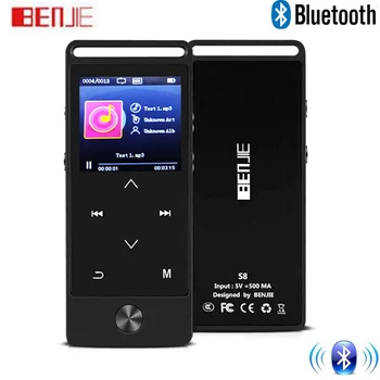 BENJIE-S8 MP3 Music Player with Bluetooth Touch Key Music Player Ultra High Definition 1.4IN Screen, Color Menu, Support TF Card
BENJIE-S8 MP3 Music Player with Bluetooth Touch Key Music Player Ultra High Definition 1.4IN Screen, Color Menu, Support TF Card