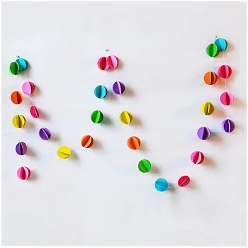 2PCS 3M 3D Colorful Circle Dot Garland Paper For Birthday Party Baby Shower Wedding Decoration Home Decoration Accessories DIY
2PCS 3M 3D Colorful Circle Dot Garland Paper For Birthday Party Baby Shower Wedding Decoration Home Decoration Accessories DIY