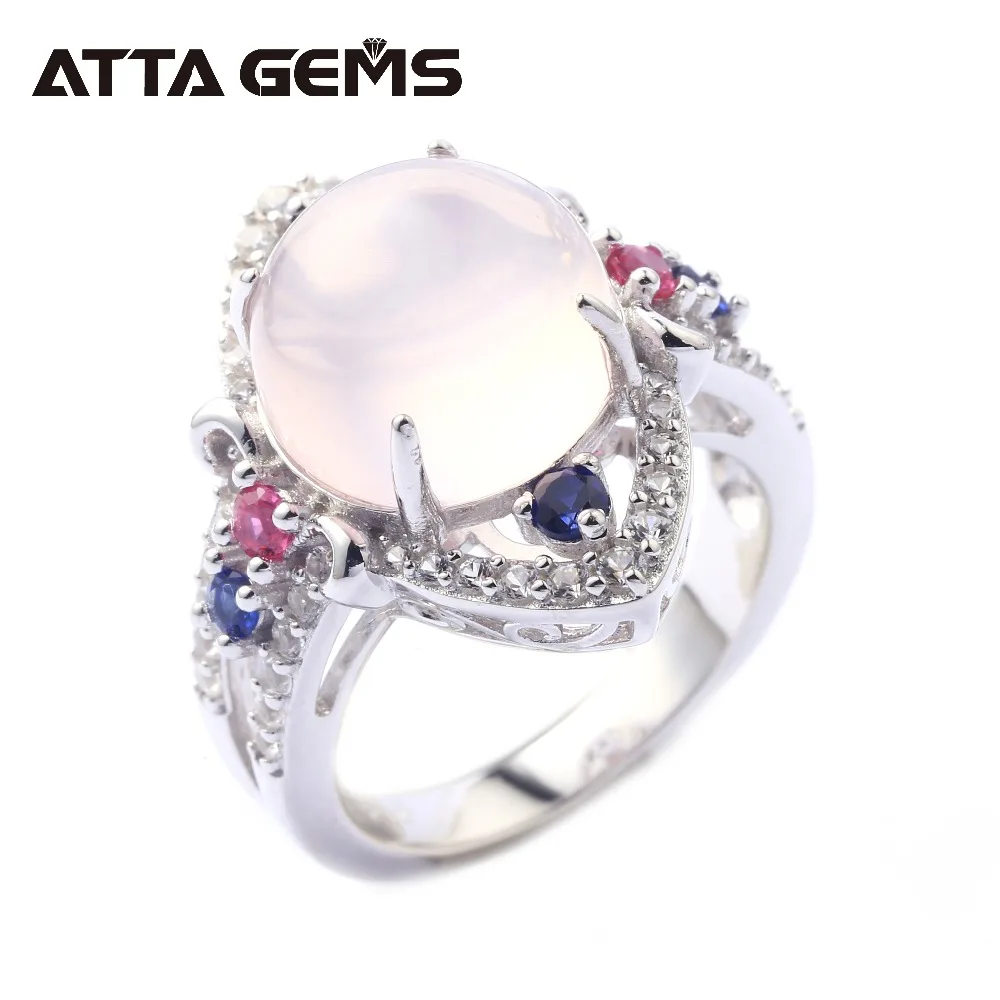 Natural Rose Quartz Solid Silver Women's Ring Natural Crystal Cabochon Cut Light Pink 8.5 Carats Fine Jewelry Romantic for Women
Natural Rose Quartz Solid Silver Women's Ring Natural Crystal Cabochon Cut Light Pink 8.5 Carats Fine Jewelry Romantic for Women