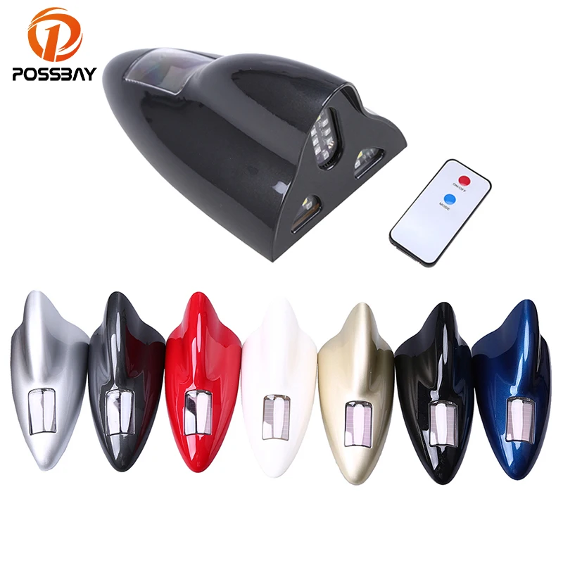 POSSBAY Car Solar LED Flash Light Shark Fin Antenna FM Signal Amplifier Warning Tail Lights With Controller Aerials for BMW VW
POSSBAY Car Solar LED Flash Light Shark Fin Antenna FM Signal Amplifier Warning Tail Lights With Controller Aerials for BMW VW