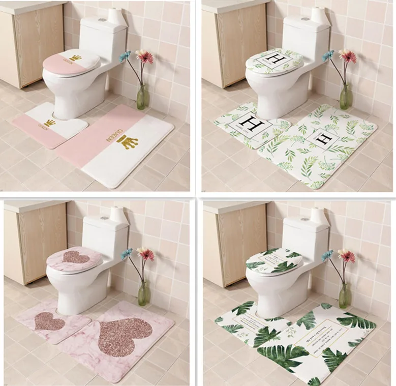 3pcs Non-Slip Bath Mat Bathroom Kitchen Carpet Doormats Decor Flannel printed toilet three-piece toilet floor mat new
3pcs Non-Slip Bath Mat Bathroom Kitchen Carpet Doormats Decor Flannel printed toilet three-piece toilet floor mat new
