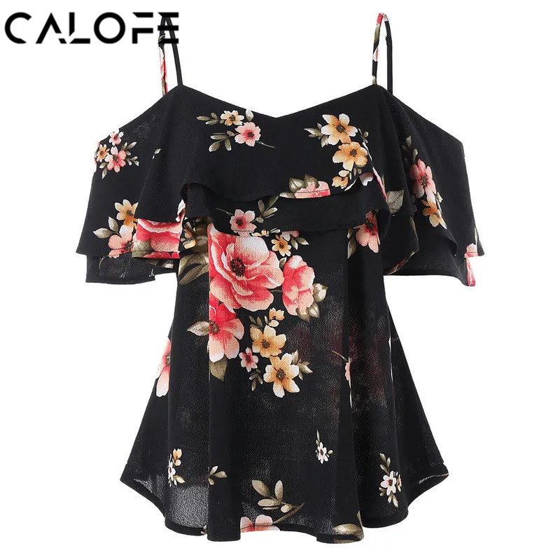 CALOFE 2019 Summer Floral Print Shirt Women Fashion Ruffle Tops Sexy Strapless Women's Blouses Chiffon Shirts Blusa Plus Size
CALOFE 2019 Summer Floral Print Shirt Women Fashion Ruffle Tops Sexy Strapless Women's Blouses Chiffon Shirts Blusa Plus Size