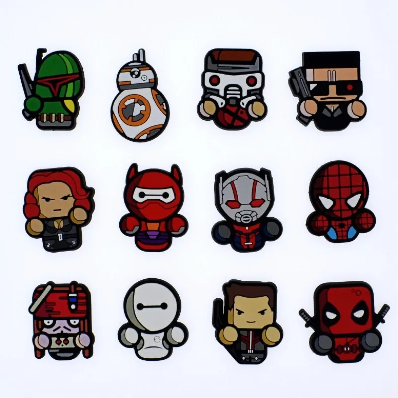 12pcs Star war Pirate Deadpool baymax Cartoon soft Flat back DIY Gadgets craft charms phone case bookclips badges decoration
12pcs Star war Pirate Deadpool baymax Cartoon soft Flat back DIY Gadgets craft charms phone case bookclips badges decoration