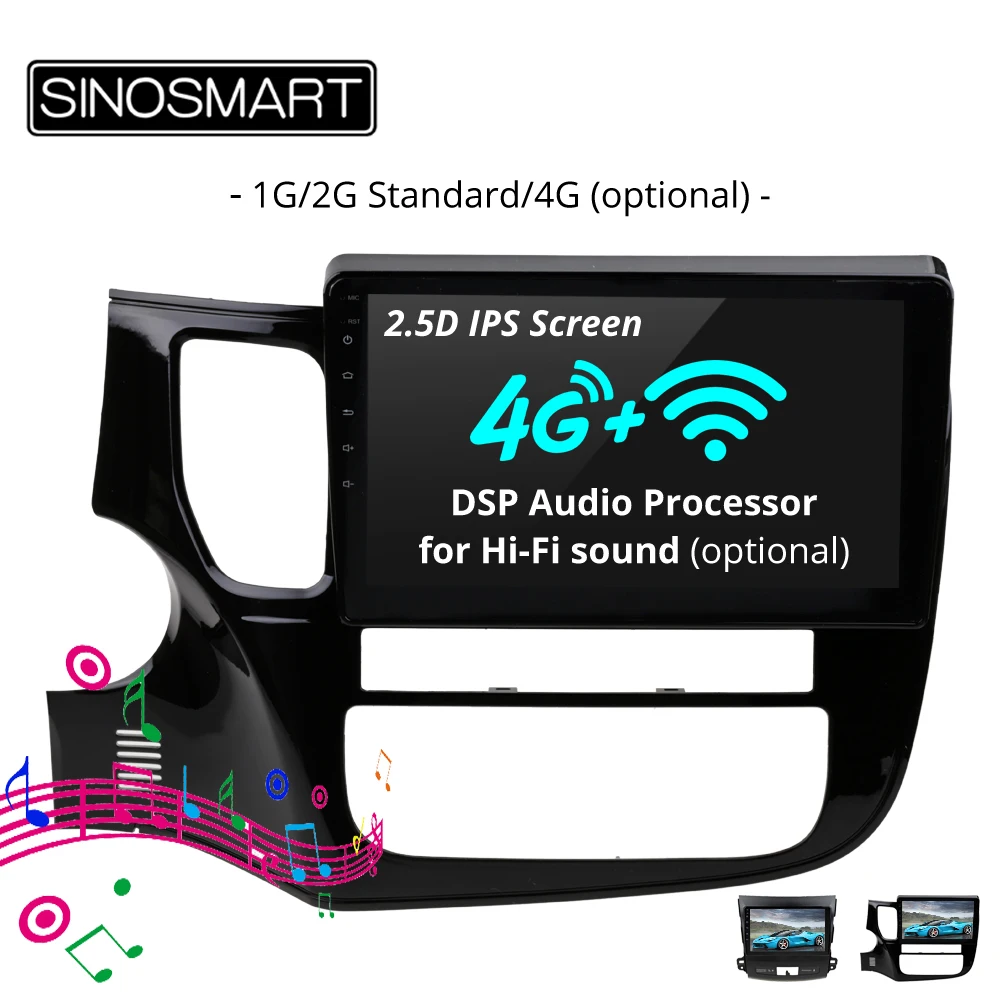 SINOSMART Car Radio Navigation GPS Player for Peugeot 4007 Mitsubishi Outlander Citroen C-Crosser 32EQ DSP Hi-fi Sound Optional
SINOSMART Car Radio Navigation GPS Player for Peugeot 4007 Mitsubishi Outlander Citroen C-Crosser 32EQ DSP Hi-fi Sound Optional