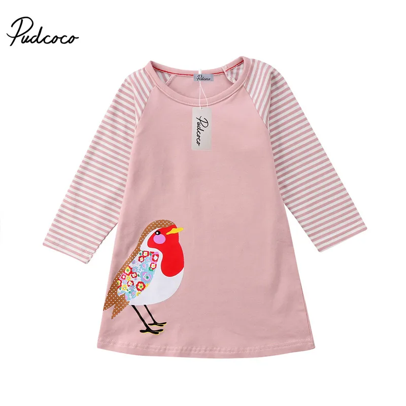 PUDCOCO Newest Kid Baby Girls Long Sleeve Printing Bird Party Pageant Wedding Dress Cute Pop Autumn Clothes 1-7T
PUDCOCO Newest Kid Baby Girls Long Sleeve Printing Bird Party Pageant Wedding Dress Cute Pop Autumn Clothes 1-7T