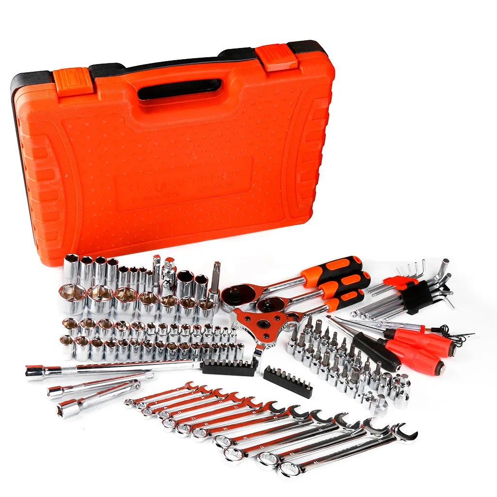 121PC 12-24V New 120+ Car Repair Kit Mountain Bike Multi-functional Combination Industrial Grade HandTtools Socket Set
121PC 12-24V New 120+ Car Repair Kit Mountain Bike Multi-functional Combination Industrial Grade HandTtools Socket Set