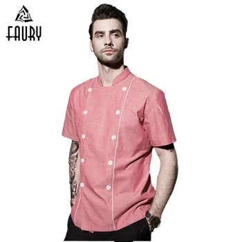 High Quality Chef Uniforms Food Services Short Sleeve Men Cooking Jackets Overalls Restaurant Hotel Working Wear Clothes
High Quality Chef Uniforms Food Services Short Sleeve Men Cooking Jackets Overalls Restaurant Hotel Working Wear Clothes