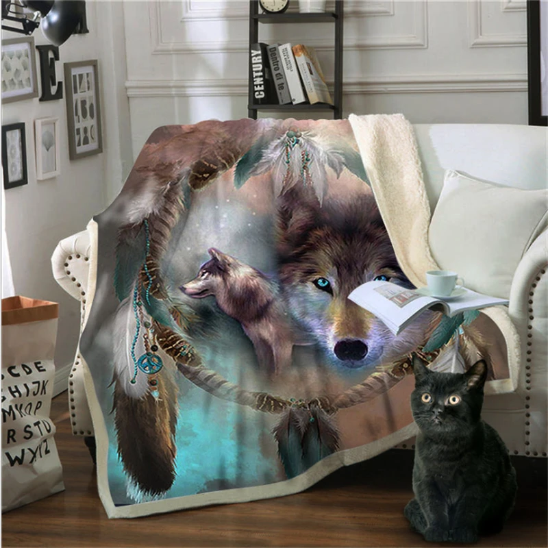 3D Printed Animal Wolf Series Beds Blanket Sherpa Fleece Plush Bedclothes With Throw Blanket Explosive Thickening Blanket
3D Printed Animal Wolf Series Beds Blanket Sherpa Fleece Plush Bedclothes With Throw Blanket Explosive Thickening Blanket