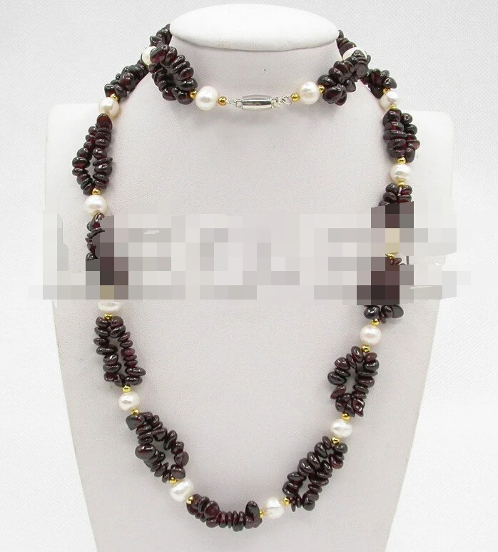 > 07673 2row Garnet white pearl necklace Bracelet set (A0423) -Top quality free shipping
> 07673 2row Garnet white pearl necklace Bracelet set (A0423) -Top quality free shipping