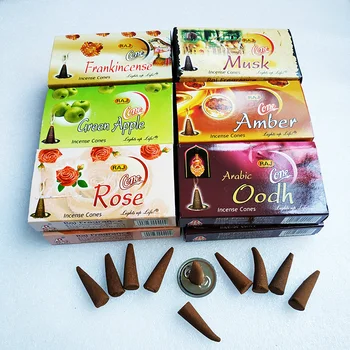 Frankincense Indian Incense Cones 120pcs/lot Home Fragrance Bulk Sales Musk Jasmine Tower Incenses Living Room Scent
Frankincense Indian Incense Cones 120pcs/lot Home Fragrance Bulk Sales Musk Jasmine Tower Incenses Living Room Scent