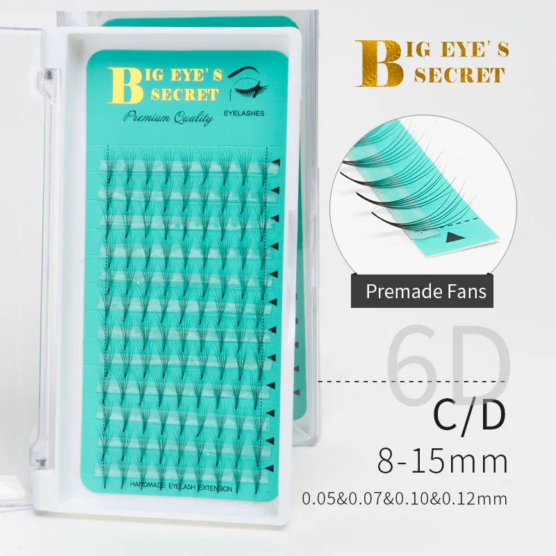 Pre Made Volume Fans Russian Volume Eyelash Extensions Semi Permanent Volume Mink Lash 6D Individual Lashes Extension
Pre Made Volume Fans Russian Volume Eyelash Extensions Semi Permanent Volume Mink Lash 6D Individual Lashes Extension