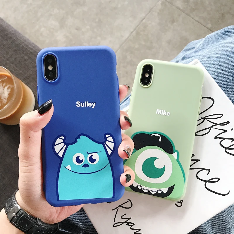 Cartoon Sulley For iPhone Xs XR Max Mobile phone shell For iPhone6s 7 8 Plus Mike Wazowski Soft Mobile phone protective case
Cartoon Sulley For iPhone Xs XR Max Mobile phone shell For iPhone6s 7 8 Plus Mike Wazowski Soft Mobile phone protective case