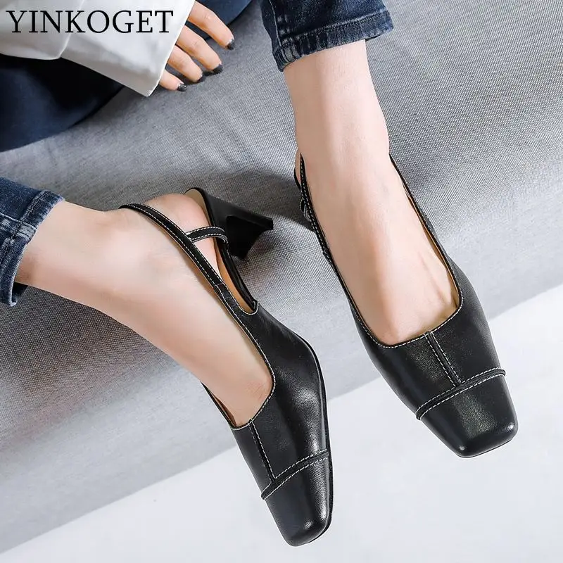 YINKOGET full genuine leather square toe thick heel women sandals office ladies shoes high heel sandals summer girls sandals
YINKOGET full genuine leather square toe thick heel women sandals office ladies shoes high heel sandals summer girls sandals