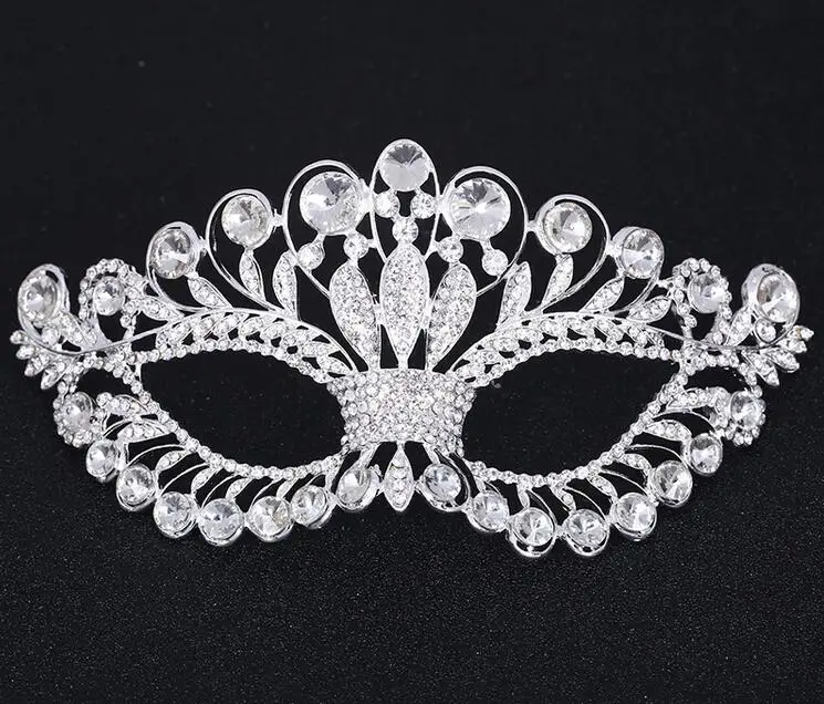 Crystal Mask Silver Tone Venetian Bridal Masquerade Rhinestone Crystal Eye Mask Halloween Fancy Dress Ball Party Mask FJ21
Crystal Mask Silver Tone Venetian Bridal Masquerade Rhinestone Crystal Eye Mask Halloween Fancy Dress Ball Party Mask FJ21