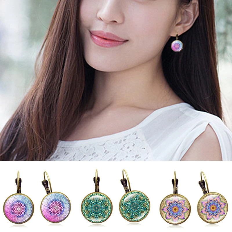 Retro Personality Drop Earrings Jewelry Fashion Datura Glass Flowers Women Party Colorful Hoop Earrings
Retro Personality Drop Earrings Jewelry Fashion Datura Glass Flowers Women Party Colorful Hoop Earrings