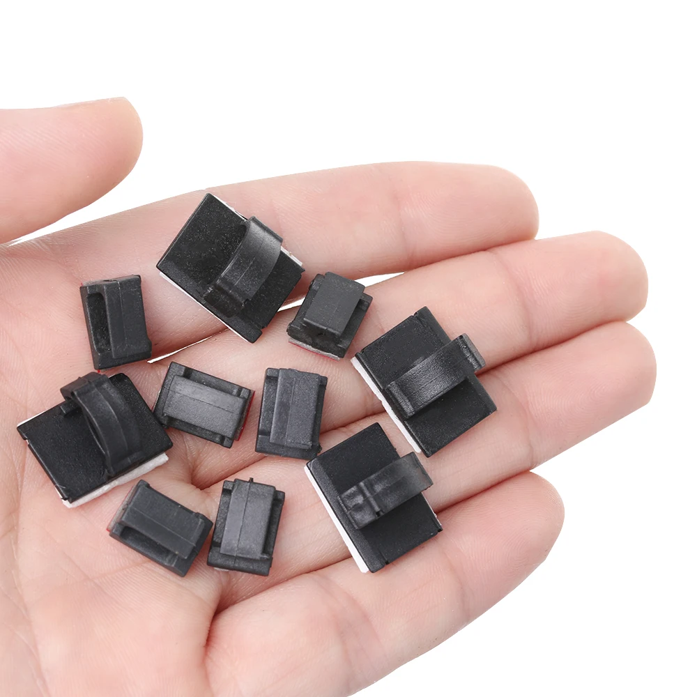 60Pcs Car Cable Clips Cable Winder Drop Wire Tie Fastener Management Desk Wall Cord Clamps Black Adhesive Fixer Holder Organizer
60Pcs Car Cable Clips Cable Winder Drop Wire Tie Fastener Management Desk Wall Cord Clamps Black Adhesive Fixer Holder Organizer