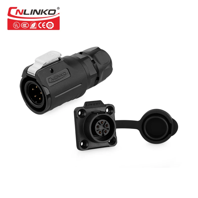 CNLINKO m16 5 pin quick assemble electrical panel plug and socket power waterproof connector ip67 for led equipment
CNLINKO m16 5 pin quick assemble electrical panel plug and socket power waterproof connector ip67 for led equipment