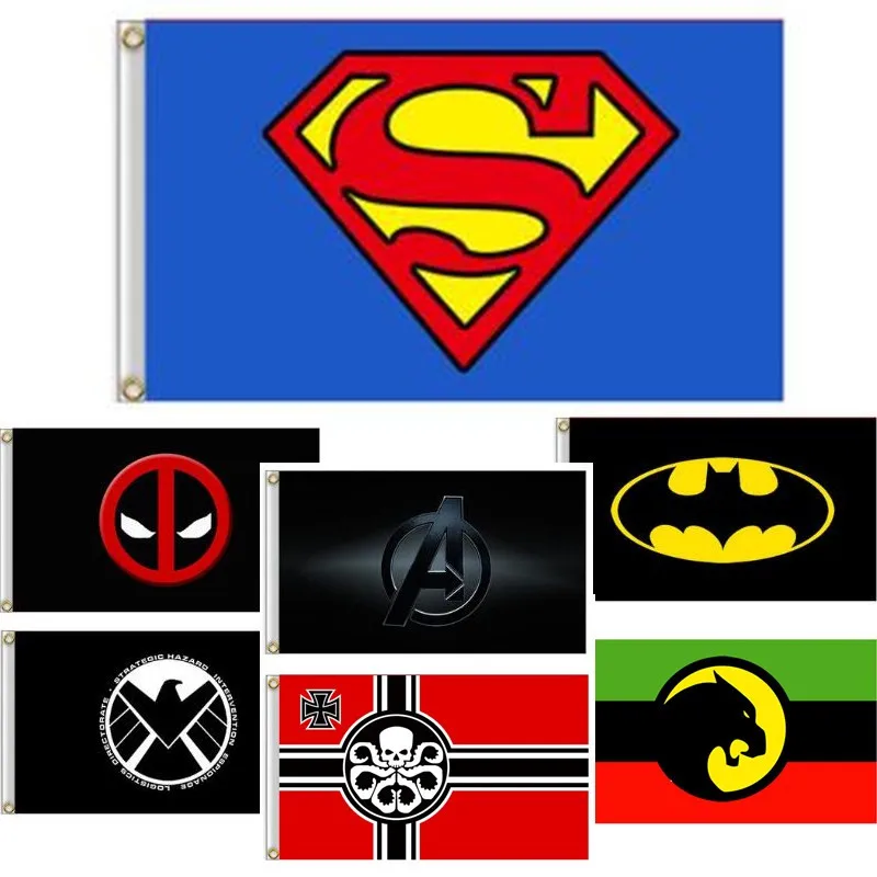 SUPERMAN FLAG BANNER 3X5FT MARVEL COMIC ACTION SUPER HERO SUPER MAN