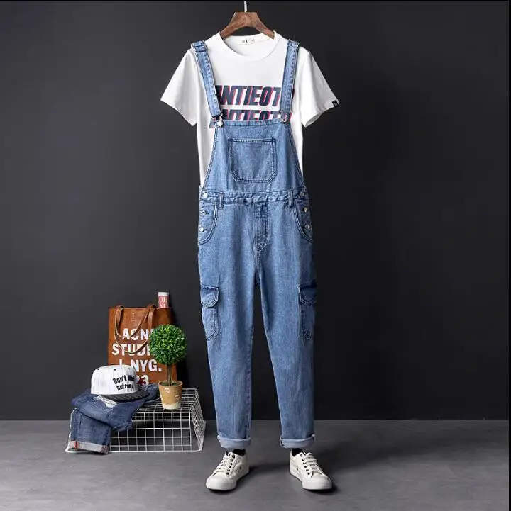 Japanese men retro trend denim overalls jeans men fashion personality hip hop suspenders pants men's overalls jumpsuits
Japanese men retro trend denim overalls jeans men fashion personality hip hop suspenders pants men's overalls jumpsuits
