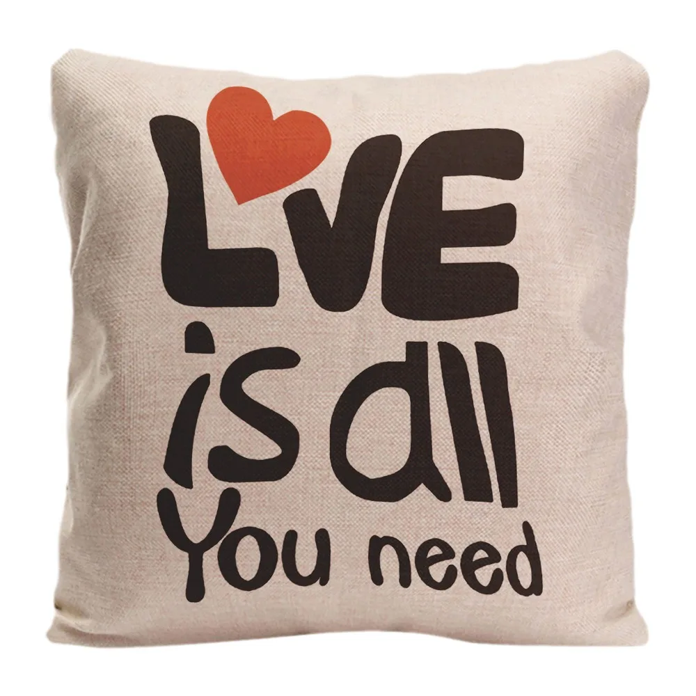 Cute Design Love Is All You Need Pattern Cotton Linen Throw Pillow Cushion Cover Car Home Sofa Decorative Pillowcase For Couple
Cute Design Love Is All You Need Pattern Cotton Linen Throw Pillow Cushion Cover Car Home Sofa Decorative Pillowcase For Couple
