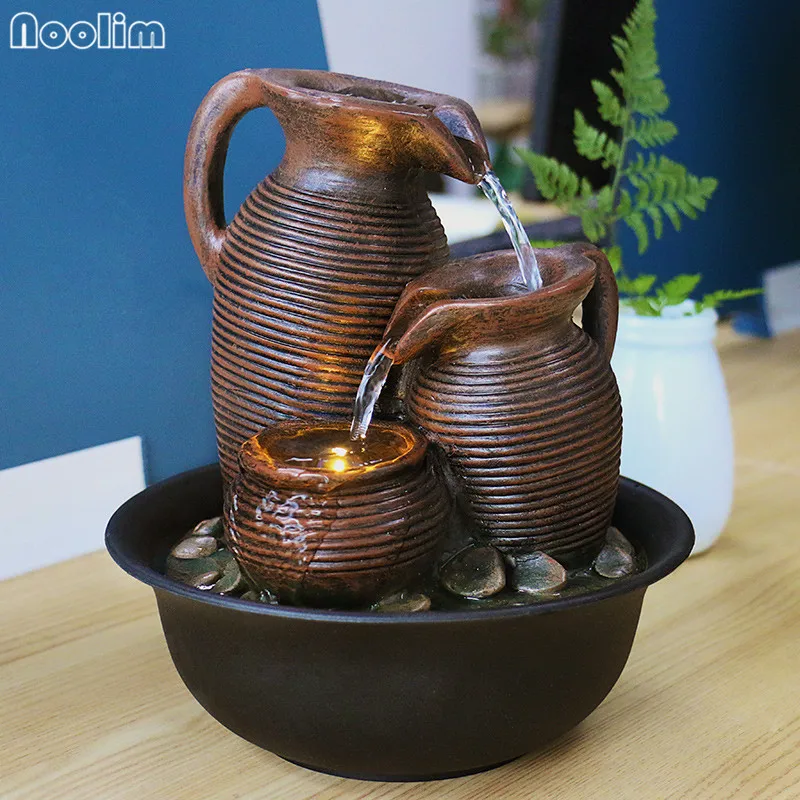 Resin Feng Shui Water Fountains Home Decoration Feng Shui Wheel Home Office Tabletop Water Fountain Figurines Ornaments
Resin Feng Shui Water Fountains Home Decoration Feng Shui Wheel Home Office Tabletop Water Fountain Figurines Ornaments