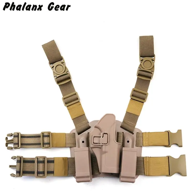 Tactical G17 Holster Pistol Thigh Holster of Polymer / Pistol Leg Holster with Platform gs7-0007
Tactical G17 Holster Pistol Thigh Holster of Polymer / Pistol Leg Holster with Platform gs7-0007