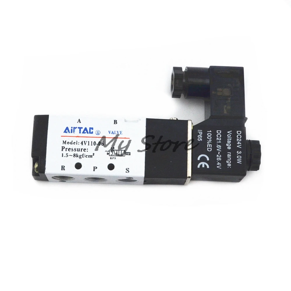 AIRTAC 4V110-06 5 Way 2 Position 1/8" Pneumatic Solenoid Valve DC 24V 12V AC 110V AC220V
AIRTAC 4V110-06 5 Way 2 Position 1/8" Pneumatic Solenoid Valve DC 24V 12V AC 110V AC220V