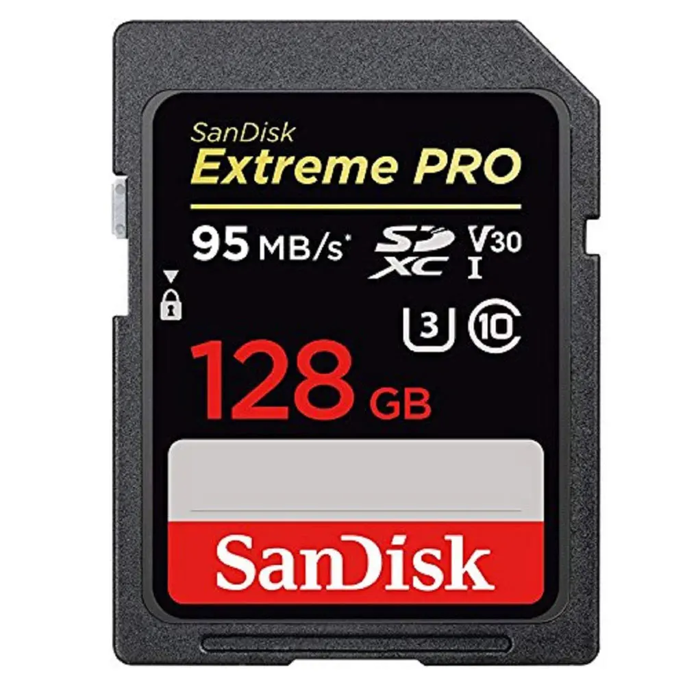 

Sandisk Extreme Pro 128GB SDXC UHS-I sd card 128gb cartao de memoria Class 10 V30 U3 95MB/S Original Memory Card for Camera