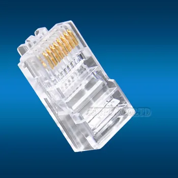 50 PCS RJ45 CAT5 Crystal Network Modular Connector Plug 8P8C For Solid Stranded Network Cable Heads
50 PCS RJ45 CAT5 Crystal Network Modular Connector Plug 8P8C For Solid Stranded Network Cable Heads