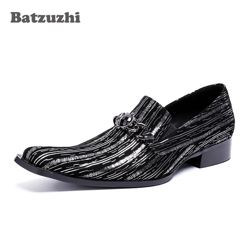 Batzuzhi Luxury Fashion Men Dress Shoes Square Toe Black Leather Shoes Business Dress Party and Wedding Footwear Zapatos Hombre
Batzuzhi Luxury Fashion Men Dress Shoes Square Toe Black Leather Shoes Business Dress Party and Wedding Footwear Zapatos Hombre