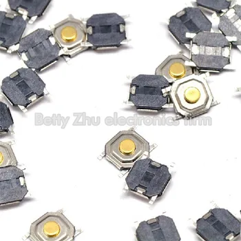 1000PCS/LOT 4 * 4 * 1.7MM SMD Tact Switch brass button / waterproof copper head 
1000PCS/LOT 4 * 4 * 1.7MM SMD Tact Switch brass button / waterproof copper head