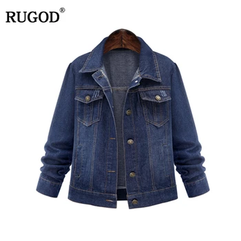 RUGOD Spring Autumn Winter New 2019 Women jean Coat With Pockets Long Sleeves Warm Jeans Coat Outwear Wide Denim Jacket
RUGOD Spring Autumn Winter New 2019 Women jean Coat With Pockets Long Sleeves Warm Jeans Coat Outwear Wide Denim Jacket