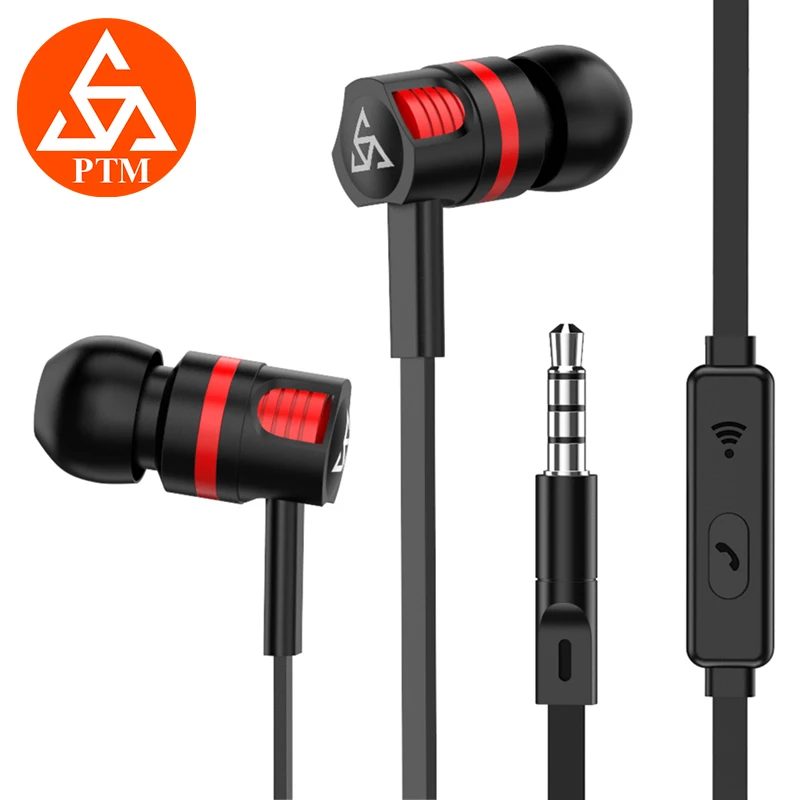 PTM CT5 Brand In-Ear Earphone with Mic Fashion Music Earbuds Heavy Bass Gaming Headset for Phone iPhone Samsung Xiaomi LG
PTM CT5 Brand In-Ear Earphone with Mic Fashion Music Earbuds Heavy Bass Gaming Headset for Phone iPhone Samsung Xiaomi LG