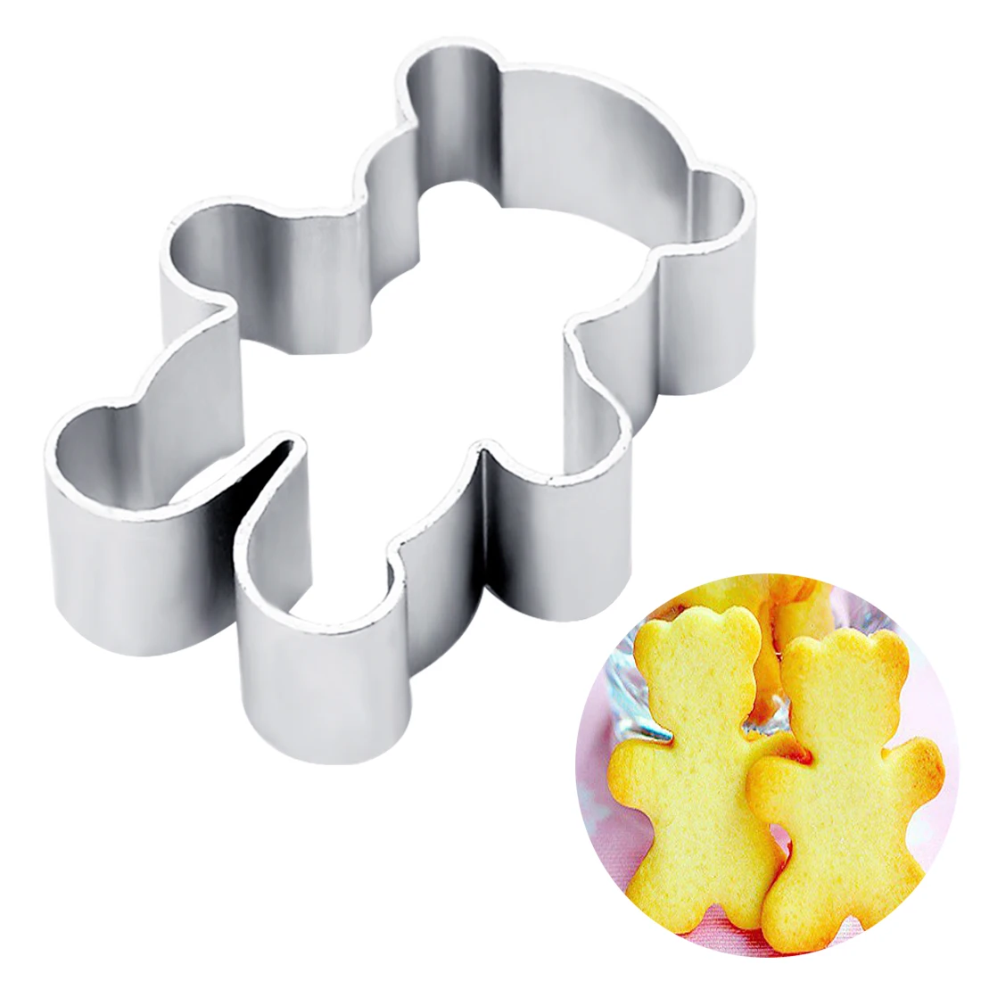 1PC Lovely Specialized Alloy Cake Cookie Bakeware Cake Mould Fondant Cookie Cutters Bear Biscuit Mold Kitchen DIY
1PC Lovely Specialized Alloy Cake Cookie Bakeware Cake Mould Fondant Cookie Cutters Bear Biscuit Mold Kitchen DIY