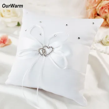 OurWarm 20cm Wedding Satin Ring Cushion Pillow Bowknot Pillow with Ribbon Double Heart Home Sofa Pillow Wedding Party Decoration
OurWarm 20cm Wedding Satin Ring Cushion Pillow Bowknot Pillow with Ribbon Double Heart Home Sofa Pillow Wedding Party Decoration