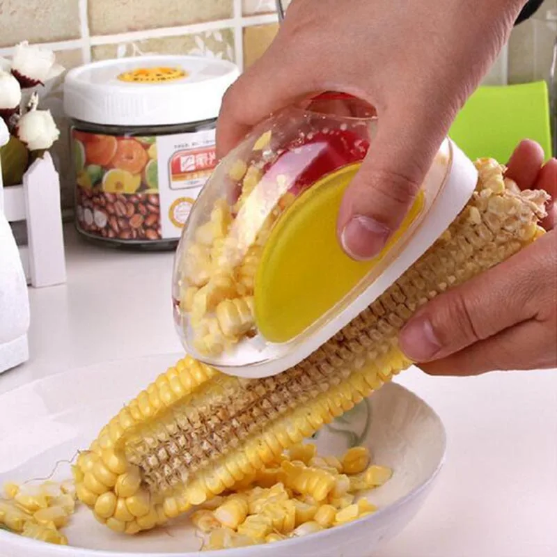 New Useful Corn Stripper Cutter Corn Shaver Peeler Cooking Fruit Vegetable Tools Kitchen Accessories Gadget Utensils Removable
New Useful Corn Stripper Cutter Corn Shaver Peeler Cooking Fruit Vegetable Tools Kitchen Accessories Gadget Utensils Removable