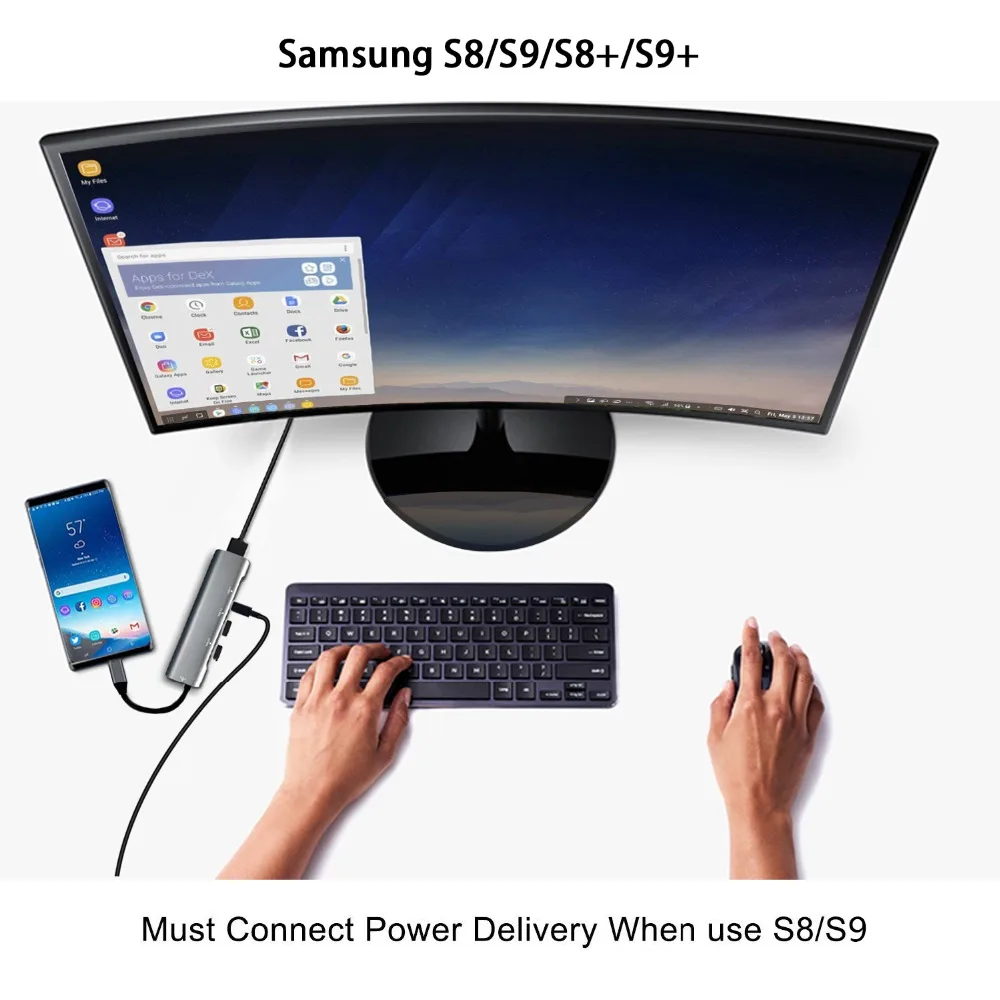 usb c hdmi hub samsung dex nintendo switch macbook pro dell xiaomi huawei ipad samsung s8 s9