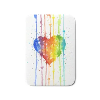 Heart Rainbow Watercolor Love Wins Colorful Splatters Bath Mat Mats Welcome Home Entrance Door Floor Flannel Rug
Heart Rainbow Watercolor Love Wins Colorful Splatters Bath Mat Mats Welcome Home Entrance Door Floor Flannel Rug