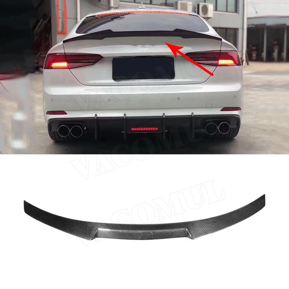 Rear Spoiler for Audi A5 S5 Sedan Coupe Spoiler 2017 2018 2019 Carbon fiber Boot Trim Sticker Wings M4 Style Spoiler
Rear Spoiler for Audi A5 S5 Sedan Coupe Spoiler 2017 2018 2019 Carbon fiber Boot Trim Sticker Wings M4 Style Spoiler