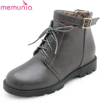 MEMUNIA 2020 new fashion autumn winter ankle boots for women lace up +zipper boots comfortable low heels shoes woman
MEMUNIA 2020 new fashion autumn winter ankle boots for women lace up +zipper boots comfortable low heels shoes woman