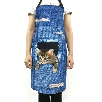 FORUDESIGNS Cute 3D Denim Cat Apron for Women Men Funny Blue Denim Dog Kitchen Sleeveless Apron Home Cleaning Cooking bbq Aprons
FORUDESIGNS Cute 3D Denim Cat Apron for Women Men Funny Blue Denim Dog Kitchen Sleeveless Apron Home Cleaning Cooking bbq Aprons