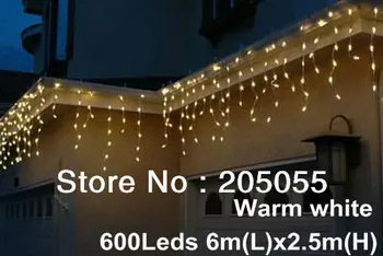 600LED 600-Count Icicle led string light Christmas Wedding Party garden Xmas curtain lights set EU 220V 6M(L)X2.5M- Warm white
600LED 600-Count Icicle led string light Christmas Wedding Party garden Xmas curtain lights set EU 220V 6M(L)X2.5M- Warm white