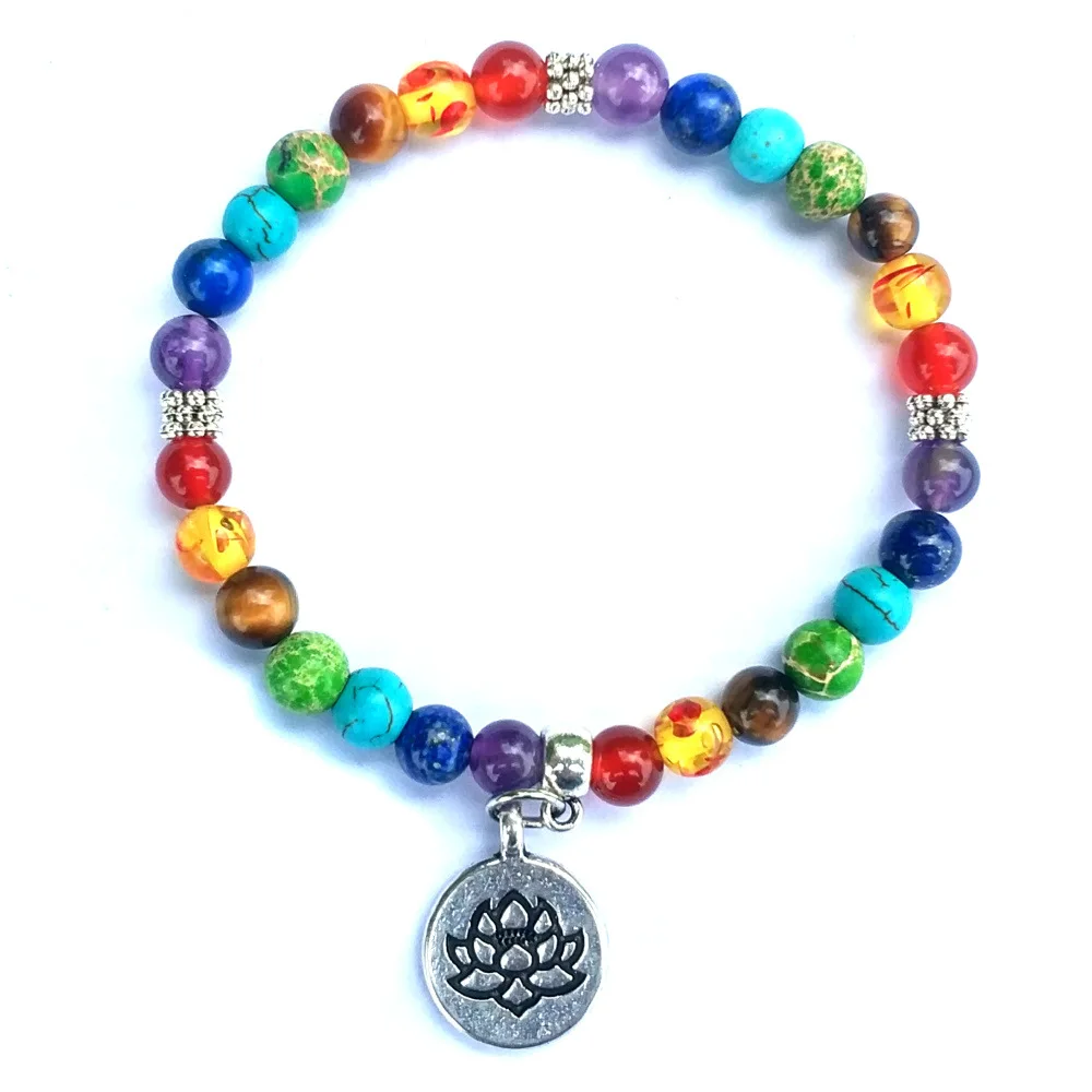 DIEZI Multicolor 6mm Beads Yoga 7 Chakra Bracelet For Men Women Buddhist Lotus Tree Of Life Charm Bracelets Jewelry
DIEZI Multicolor 6mm Beads Yoga 7 Chakra Bracelet For Men Women Buddhist Lotus Tree Of Life Charm Bracelets Jewelry
