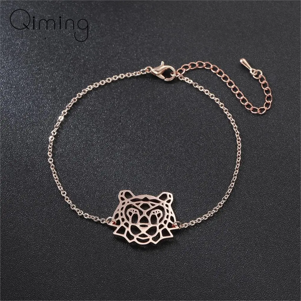 Vintage Origami Tiger Bracelet Women Female Gold Stainless Steel Punk Men Jewelry Couple Cuff Animal Bracelets Gift
Vintage Origami Tiger Bracelet Women Female Gold Stainless Steel Punk Men Jewelry Couple Cuff Animal Bracelets Gift