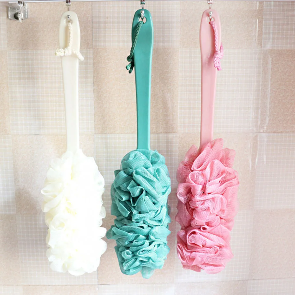 Bath refreshing long handle hanging soft mesh back shower gel wash brush sponge L0411
Bath refreshing long handle hanging soft mesh back shower gel wash brush sponge L0411