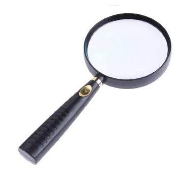 90MM 10X Handheld Magnifier Magnifying Optical Glass Lens Wood Handle Magnifier For Reading Map Newspaper Jewelry Loupe New 2019
90MM 10X Handheld Magnifier Magnifying Optical Glass Lens Wood Handle Magnifier For Reading Map Newspaper Jewelry Loupe New 2019