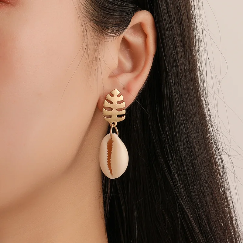 Fashion Shell Stud Earrings Women Fashion Jewelry Gold Silver Seashell Plant Leaf Earrings Jewellery Accessories Christmas Gift
Fashion Shell Stud Earrings Women Fashion Jewelry Gold Silver Seashell Plant Leaf Earrings Jewellery Accessories Christmas Gift